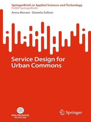 cover image of Service Design for Urban Commons